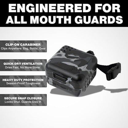Under Armour Mouth Guard Case. Mouthguard Storage. Keep it Clean and Secure - color: Gold Chrome