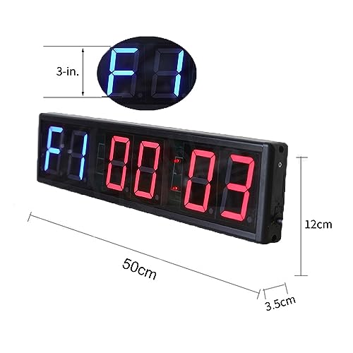 Race Timer, Sports Timer 3 Inch Aluminum Alloy Interval Gym Boxing Competition Training Timing Group Countdown Stopwatch - size: Blue