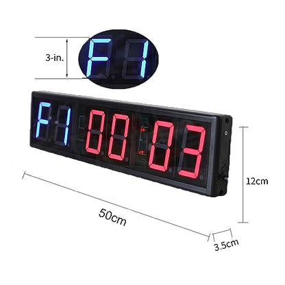 Race Timer, Sports Timer 3 Inch Aluminum Alloy Interval Gym Boxing Competition Training Timing Group Countdown Stopwatch - size: Green