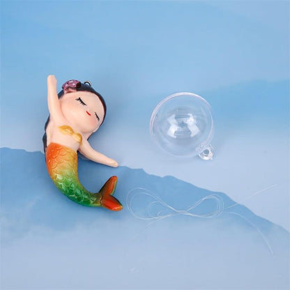 GANPUB Floating Fish Tank Decor, Aquarium Fish Mermaid, Ornaments, Eye Catching Decoration, Aquatic Pets Cartoon, Miniatures Figures for, Aquarium Décor Thematic Ornaments