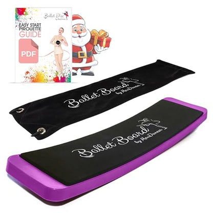 Ballet Turning Spin Board for Dance and Figure Skating. Portable Training Equipment for Dance. Make Your Turns, Pirouette and Balance Better. - color: Pink with carry bag