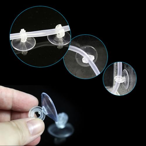 5Pack Corrosion-Proof Hose Fasteners for Fish Tubing and Wire Stability Hold Aquarium Suction Cups