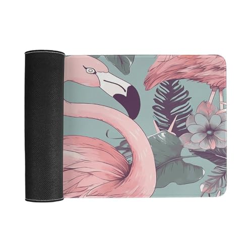 Large Size Gaming Mouse Pad Flamingo2 Desk Mat Non-Slip Base Waterproof Desktop Writing Pad for Office Home - color: Flamingo2, size: 30x60cm