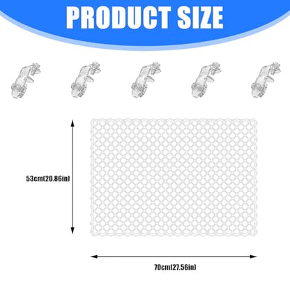 Clear Netting Aquarium Covers with 5 Fixed Clip for Fish Tanks and Easy Installation