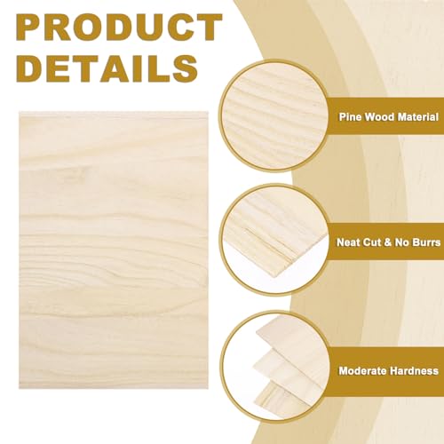 PATIKIL Wood Breaking Board 3mm 6mm 9mm Thick, 30 Pack Karate Martial Arts Boards Wooden Kick Board Training Accessory for Adult Taekwondo Punching Karate Practice Performing