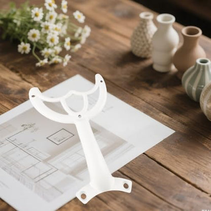 Ceiling Fan Blade Arms Replacement Kit White Fan Brackets Mounting Kit for Replacing The Worn Blades Easy to Install Bracket Accessories