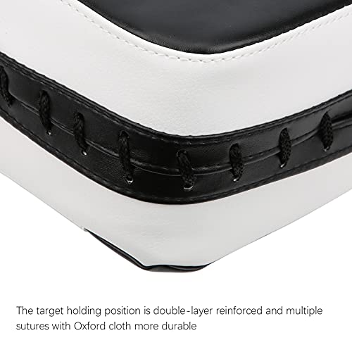 Curved Strike Boxing Blocking Pad, EVA Foam Shock Absorbing Foot Target with Rivet Reinforced Handles, Heavy Duty Oxford Cloth Construction for Taekwondo