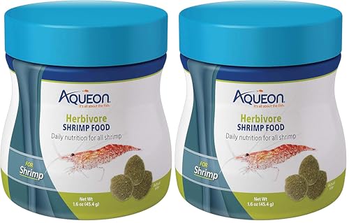 Aqueon Herbivore Shrimp Disc Food 1.6 Ounces (Pack of 2) - size: 1.6 Ounce (Pack of 2)