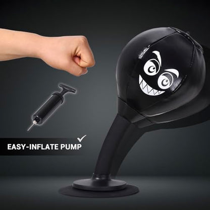 Desktop Punching Bag,Stress Relief Fun Gift for Coworkers | Stress Buster, Rage Bag, Speed Bag, For Office Table, Funny Gift for Coworkers and Friends