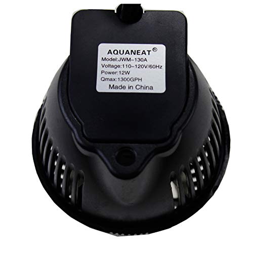 AQUANEAT Circulation Pump,1300 GPH Aquarium Wave Maker, Fish Tank Powerhead Submersible Water Pump with Suction Cup - size: 1300 GPH