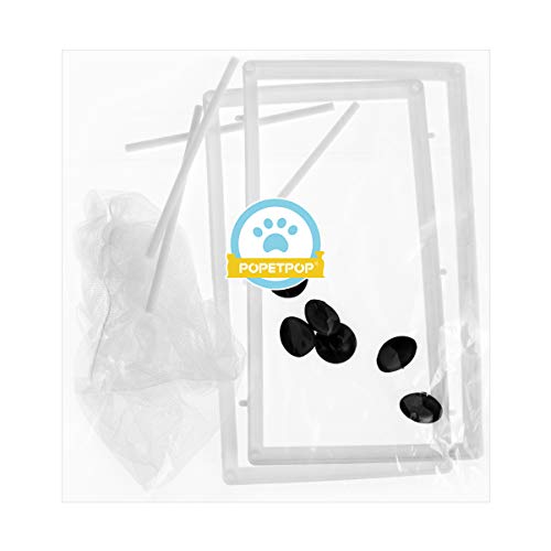 POPETPOP Fish Breeder Net - Fish Nursery for Aquarium-Fish Breeding Net - Hang on Breeder Box,Fish Breeder Box for Hatchery（L