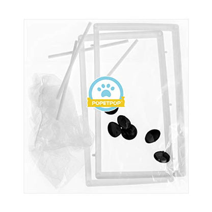 POPETPOP Fish Breeder Net - Fish Nursery for Aquarium-Fish Breeding Net - Hang on Breeder Box,Fish Breeder Box for Hatchery（L