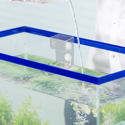 Mipcase Automatic Fish Feeder Tube for Aquarium Tank Acrylic Floating Fish Food Dispenser with Holder Anti-Scattering Sinking Feeding Device for Shrimp Supplies