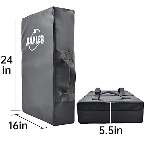 Kapler Football Blocking Pad Kicking Shield for Basketball Martial Arts Training - High Density Foam 5 Handles Strike Dummy for Lacrosse Hockey MMA Sports - 24x16inch