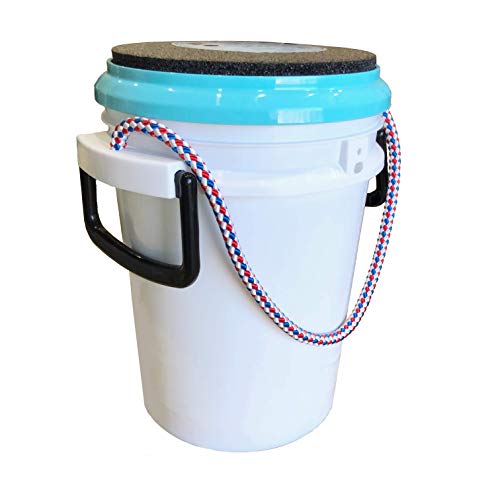 5 Gallon ISmart Bucket Rope Handle with Padded Seat (White) - color: White