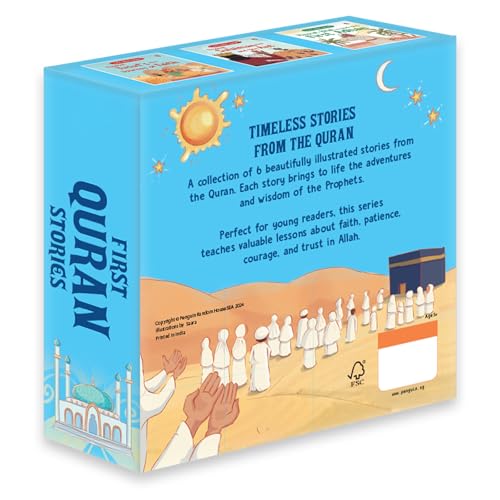 First Quran Stories (6 Books Box Set): First Quran Stories Box Set (6 Books): Islamic Story Books for Kids Ages 5+ | Stories of the Prophets for Children (Early Learning)