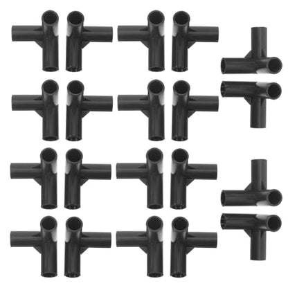 VOSAREA 20pcs Shoe Rack Connectors: Modular 11mm Tube Joints - Diy Storage Rack Connectors for Wardrobe Organizer - Replacement Parts for Closet Shoe Shelving Systems