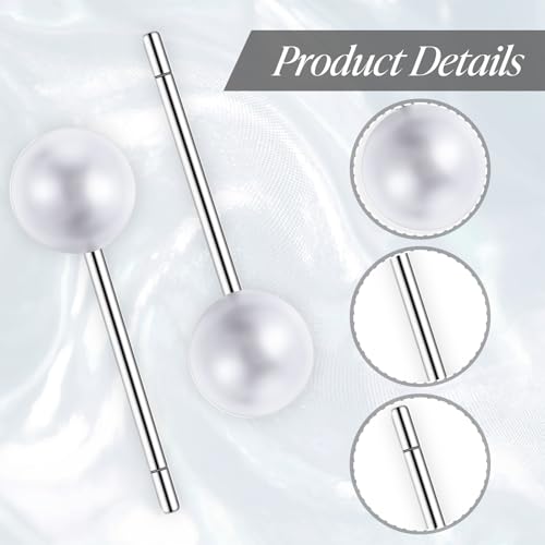 150 Pcs Pearl Push Pins,Pearl Pins for Bouquets Pearls Head Short Straight Pin Decorative Sewing Pin for Fabric Craft Wedding Holiday DIY Accessories(0.6 Inch)