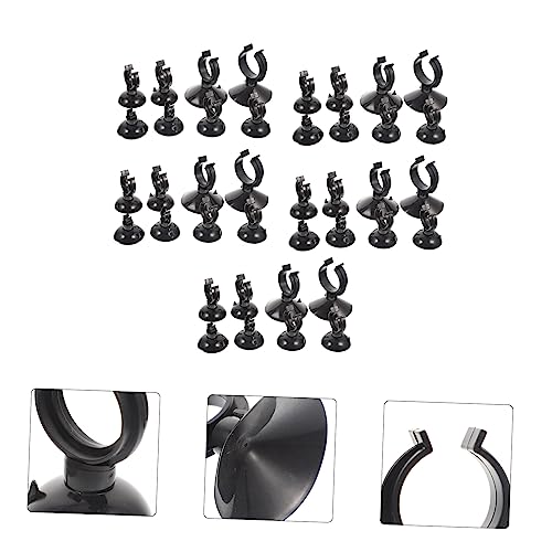 Ciieeo 40Pcs Aquarium Suction Cup Clips Clamps for Fish Tank Tubing Holder Easy Install Clean Surfaces for Airline and Hose Management