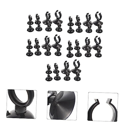 Ciieeo 40Pcs Aquarium Suction Cup Clips Clamps for Fish Tank Tubing Holder Easy Install Clean Surfaces for Airline and Hose Management