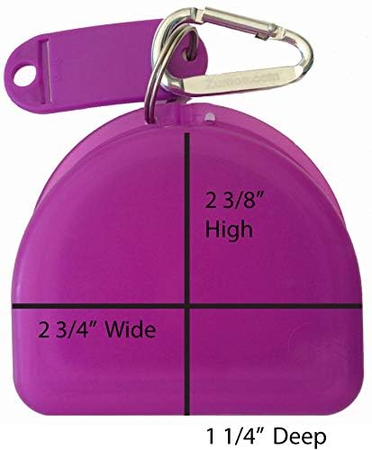 Purple Lacrosse Mouthguard Case Mouth Guard Retainer Case - Lacrosse Chick - color: Purple