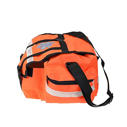 Dealmed First Responder Trauma Bag - Empty EMS Equipment Kit - Orange Professional Emergency Organizer Medium - color: Orange