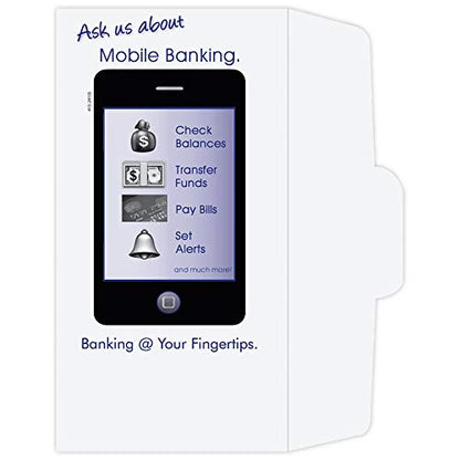 Drive Up Money Envelopes Mobile Banking Phone Design Press to Seal 500 Per Box for Cash Coins and Currency