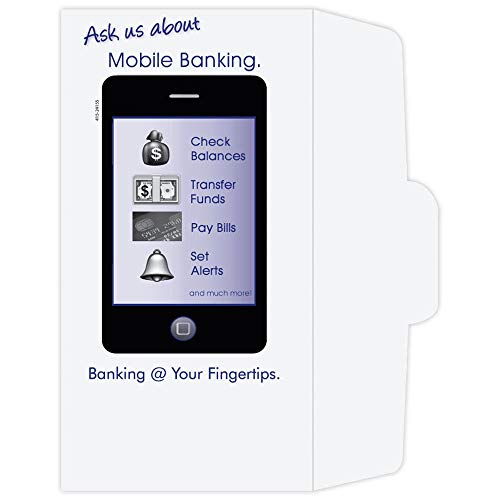 Drive Up Money Envelopes Mobile Banking Phone Design Press to Seal 500 Per Box for Cash Coins and Currency