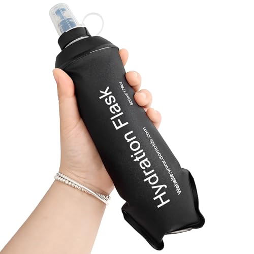 GUYI GYGYL Soft Flask, Collapsible Water Bottle for Sports, 500ml Black - color: 500ml Black