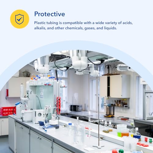 10ft 3/8''ID×1/2''OD Clear Vinyl Tubing Flexible and Hybrid PVC Tubing, Lightweight soft hose, drinkable pipe - size: 3/8 1/2 10ft