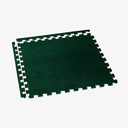We Sell Mats 3/8 Inch Thick Interlocking Foam Carpet Tiles Durable Carpet Squares Anti Fatigue Support for Home Office or Classroom Use - color: Hunter Green, style: 24 Square Feet (6 Tiles)