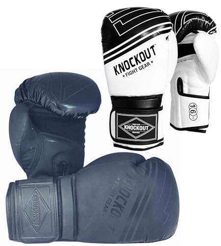 Boxing Gloves & Muay Thai Shin Guards for Men and Women, MMA Kickboxing Shin Pads Set, Adjustable Shin Guards with Instep Protection, Sparring & Martial Arts Training Gear - color: White-Black, size: 12 oz