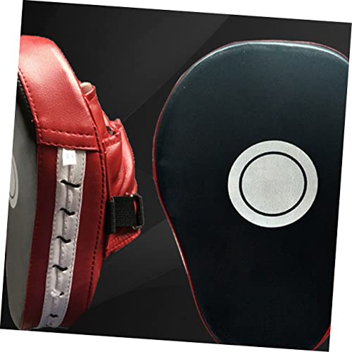 Handheld Boxing Pads for Taekwondo MMA Training Durable Focus Pads with for Kickboxing Karate Red Black