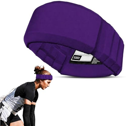 Gamebreaker Aura Protective Headband - Lightweight Soccer & Flag Football Headgear with Quick-Wick Moisture Control & Impact Protection - Unisex Youth & Adult - color: Purple, size: Medium-Large