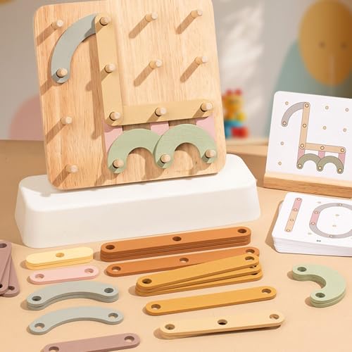 Wooden Letter Number Construction Puzzle Activity Set, Made from Safe Materials, Ideal for Teaching Aid, for Family Bonding, Wooden Letter and Number Construction Activity