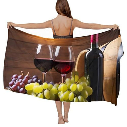 Chiffon Shawl Scarf Sarong And Sun Protective Shawl Long Lightweight Travel Scarf - color: Color193