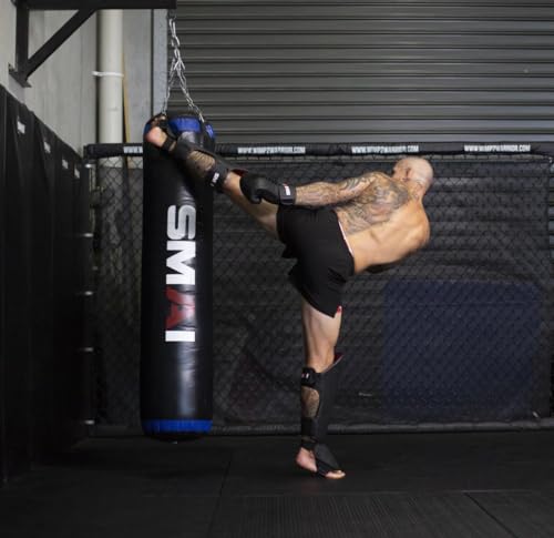 SMAI Thai MMA Kickboxing Guards for Men, Women, Kids with Comfortable, Durable, Impact Resistant, Ankle Support Shin Shields & Foot Protector a Pro-Grade Martial Arts Equipment. - size: X-Large