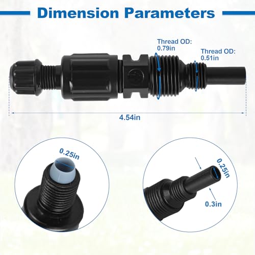 1/4-Inch UCDBINJ Injection Check Valve Replacement for Stenner Pump Parts | Fit for 45/85/100/170 Series, S128/S420/S10P/VX/S/SV Series, Classic Series Peristaltic Pump Parts, Duckbill Check Valve 1PC - size: 1 Pack