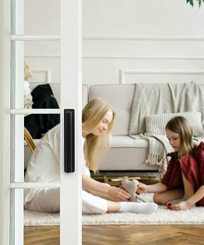 RVPEKUPE Adhesive Cabinet Handles, Matte Black, 4-3/4", 2-Pack | Stainless Steel Feel, Square Bar Grip with Base, Stick On Handle, No Drill Pulls for Drawer Closet Glass Sliding Shower Door - size: Overall Length 4-3/4"