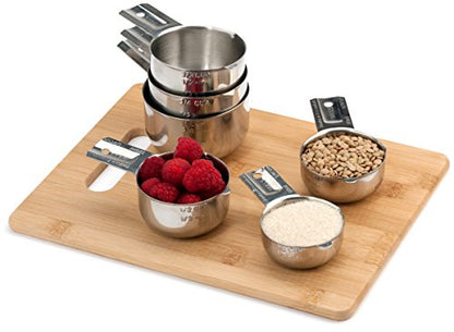 Hudson Essentials Stainless Steel Measuring Cups Set (6 Piece Set)