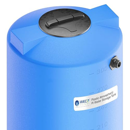 WECO Atmospheric Water Storage Tank for Potable Water (Blue) (300 Gal) - size: 300 Gal