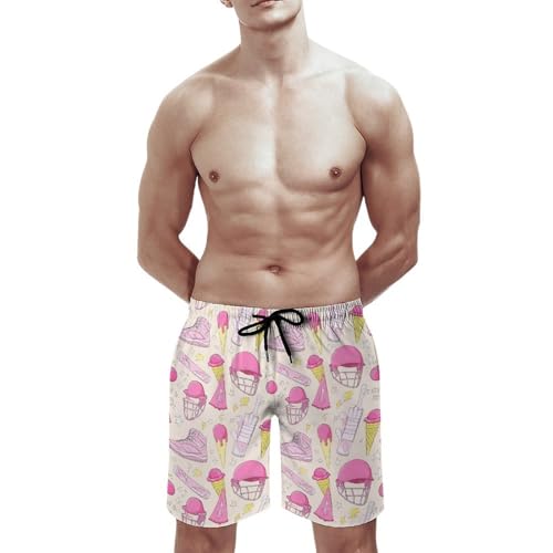 Mens Trunks Breathable Quick Dry Mesh Lining Holiday Party Beach Board Shorts - color: Style-1, size: XX-Large