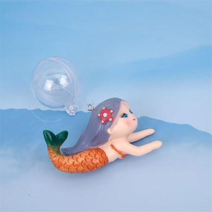 GANPUB Floating Fish Tank Decor, Aquarium Fish Mermaid, Ornaments, Eye Catching Decoration, Aquatic Pets Cartoon, Miniatures Figures for, Aquarium Décor Thematic Ornaments