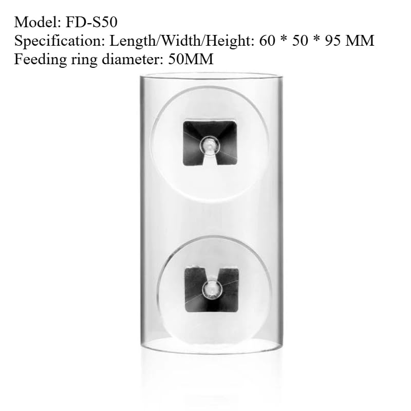 Marine Sources 50/70/90mm Feeding Ring - Dual Suction Cup Mount | Anti-Float Aquarium Feeder | Prevents Food Waste (FD-S50) - size: FD-S50