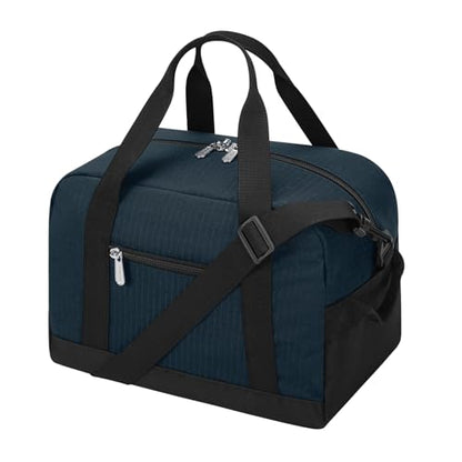 Apenze Small Gym Bag Carry On Bag - 12 in Mini Duffle Bag Lightweight for Overnight Travel（Navy Blue） - color: Navy Blue, size: 12inch