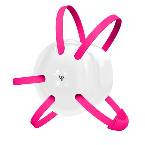| Classic Wrestling Headgear w/Pink Straps Earguard Adult Grappling Head Gear Ear Guards MMA Jiu Jitsu (White w/Pink Straps)