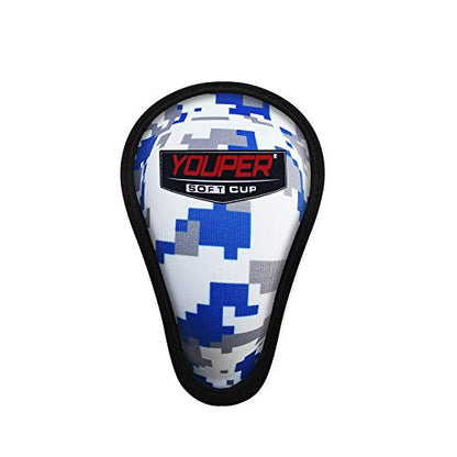 Youper Boys Youth Soft Foam Protective Athletic Cup (Ages 7-12), Kid Athletic Cup for Baseball, T-Ball, Football - color: Ocean Camo (1-Pack)