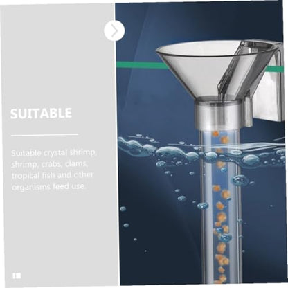 GANAZONO Fish Tank Shrimp Feeder Tube Plastic Fish Feeding Ring Aquarium Accessory for Directed Feeding and Shrimp Multifunctional Feeder Set