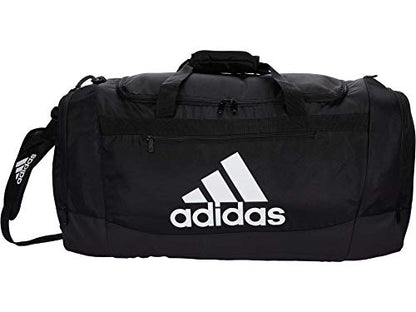 adidas Unisex Defender 4.0 Gym Duffel Bag for Men and Women - color: Black/White, style: Large (110l)