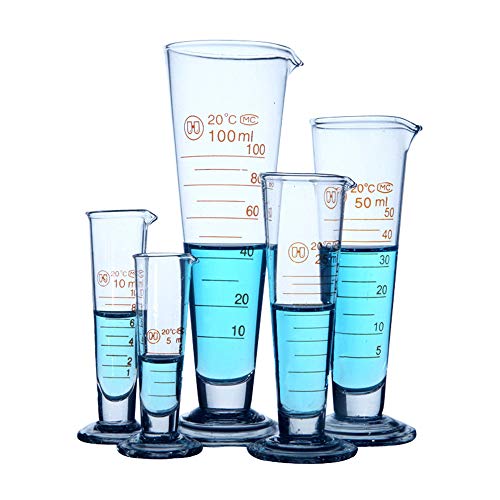 Aimee JL Professional Lab Graduated Measuring Cup 2000ml Wide Mouth Glass Conical Beaker Thickened Borosilicate Heat Resistant - size: 2000ml
